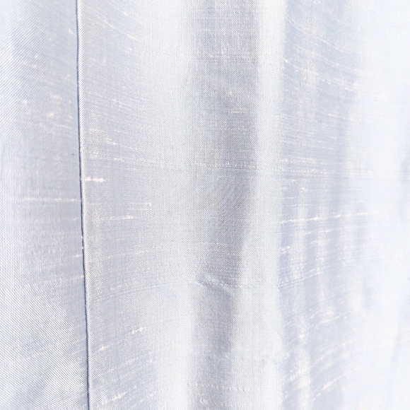 🇺🇸 Plum 100% Silk Beaded Dress Ice Blue Made In USA - Picture 7 of 8